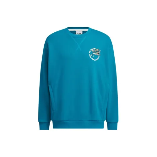 Adidas Originals x FEIFEI RUAN FW23 Свитшот Унисекс Бирюзовый Зеленый