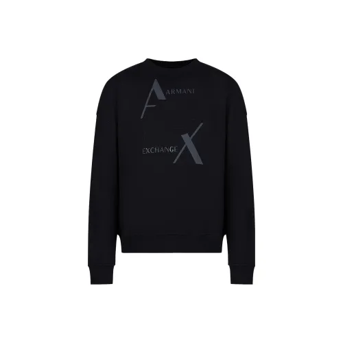 ARMANI EXCHANGE Черные Мужские Свитшоты