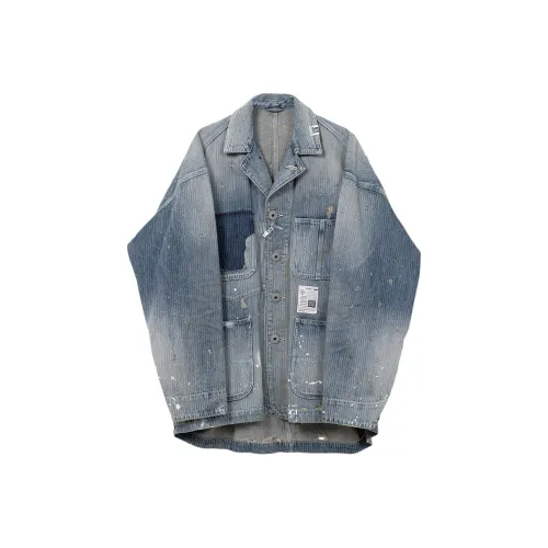 Maison Mihara Yasuhiro Индиго Мужские Куртки