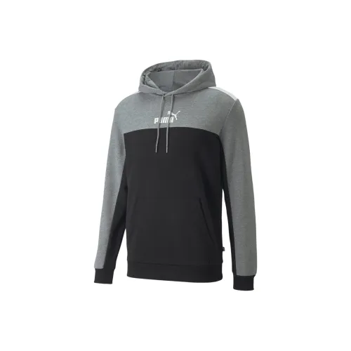 PUMA Essentials+ Блок Мужской Толстовка Hoodie Мужской Черный