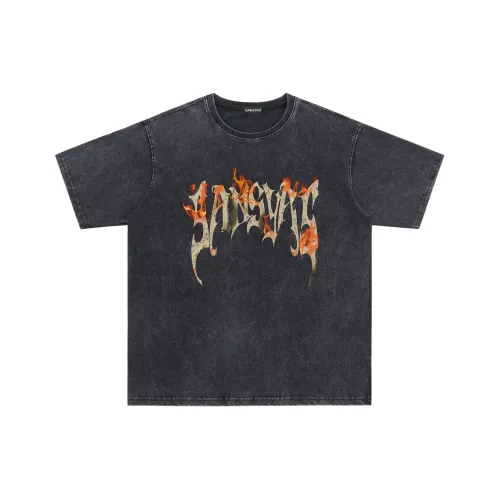 SANSYAS Черная унисекс футболка