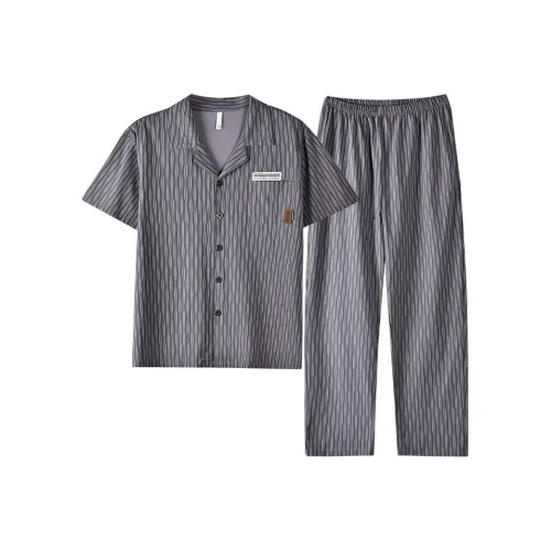 White Ran Пижамный комплект Мужской Серый