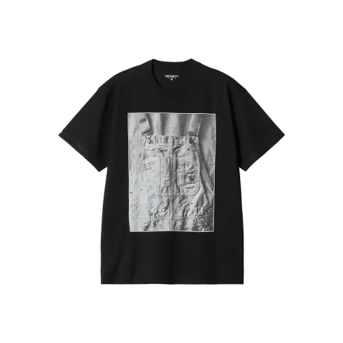 Carhartt WIP FW24 S S Нагрудник Общий T Рубашка T Рубашка Мужская Черная