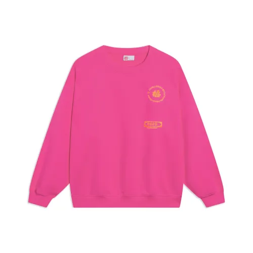 LINING Китай Li NING Ярко-розовый Унисекс Толстовки