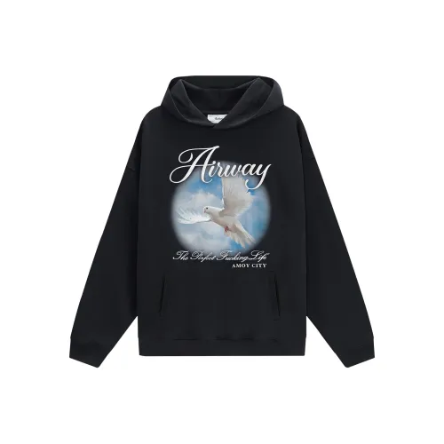 AIRWAY Черный Унисекс Свитшоты