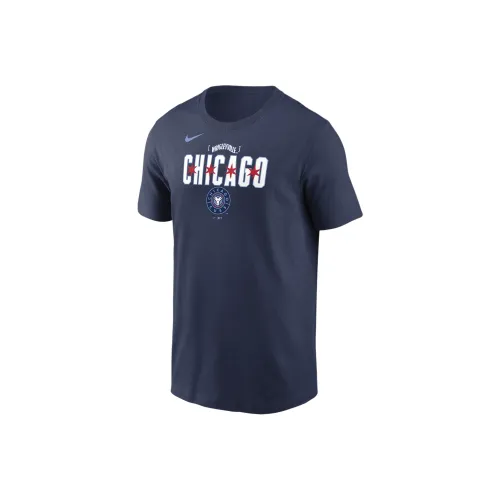 nike T-Shirt Chicago Cubs Мужской Navy Blue