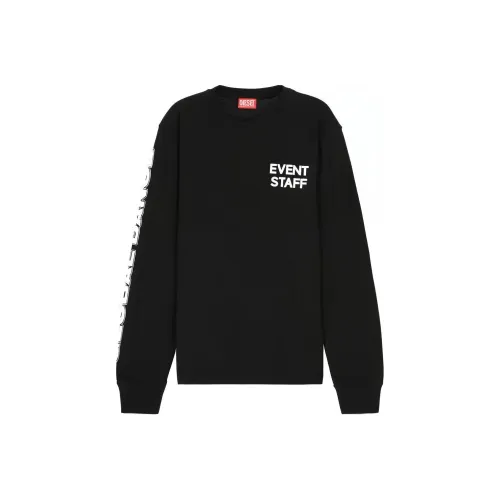 DIESEL Черные Мужские Свитшоты