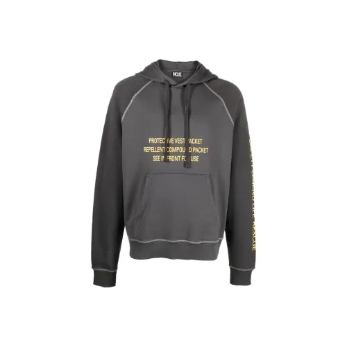 DIESEL Серый Мужской Свитшот