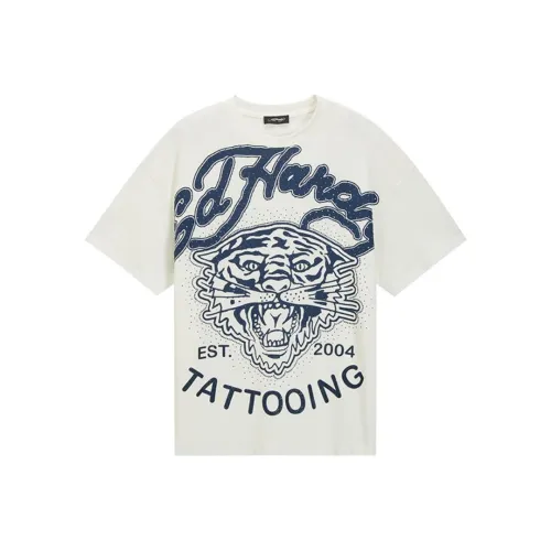 Ed Hardy Белый Мужской T-Рубашки