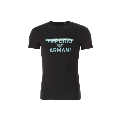 EMPORIO ARMANI SS24 T Рубашка Мужская Черная