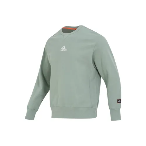 Adidas Мужские Свитшоты в Горохово-Зеленом Цвете