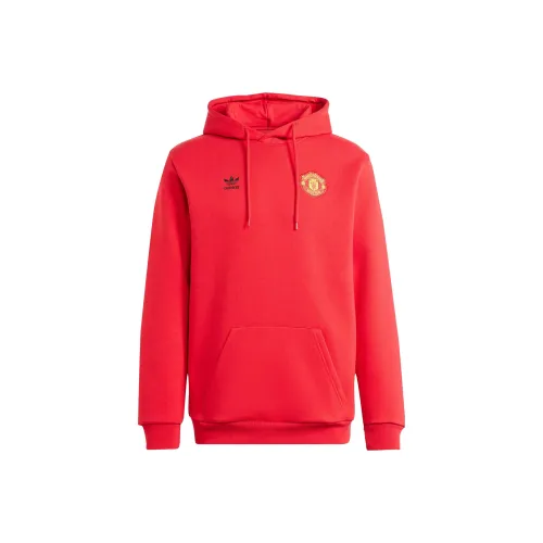 Adidas Manchester United Bright Red Men's Hoodies