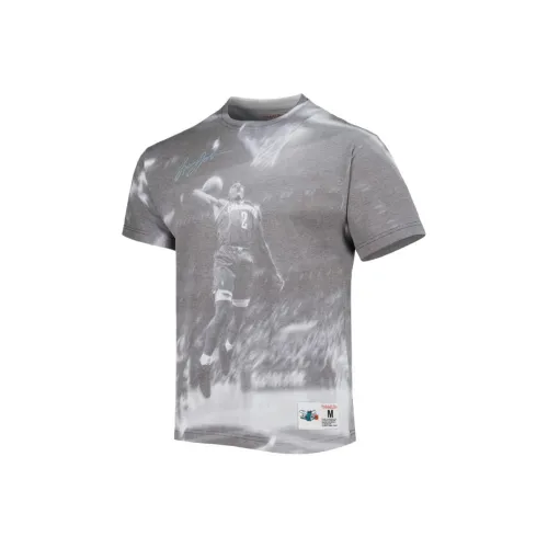 NBA Larry Johnson Фотиния Серый Charlotte Hornets T-Рубашка Мужская Серый