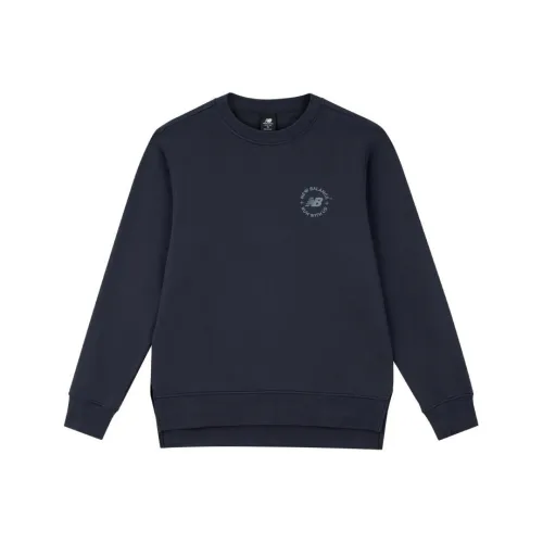 New Balance Темно-синие мужские свитшоты