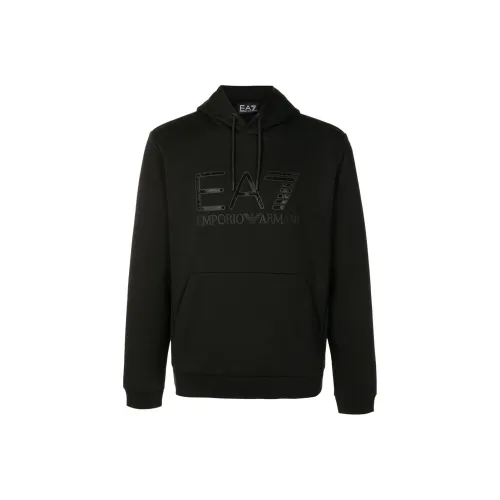 EMPORIO ARMANI EA7 SS22 Свитшот Мужской Черный
