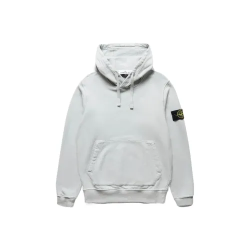 STONE ISLAND Мужские толстовки жемчужно-серого цвета