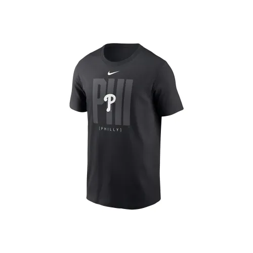 nike x MLB Philadelphia Phillies Модный Local T Рубашка Мужская Черная
