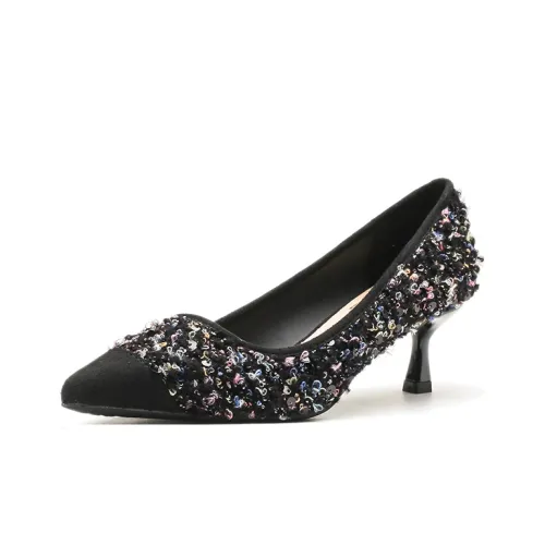 Bamiti Низкий каблук Высокие каблуки 7 см Женские