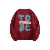 Круглый вырез, бордовый