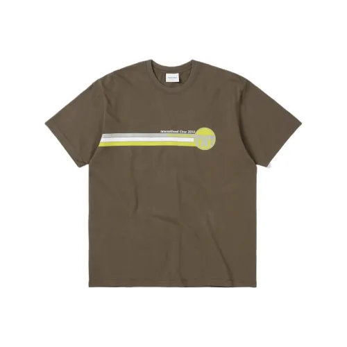 Thisisneverthat FW24 TNT Дорожка Lines Tee T-Shirt Рубашка Унисекс Коричневый