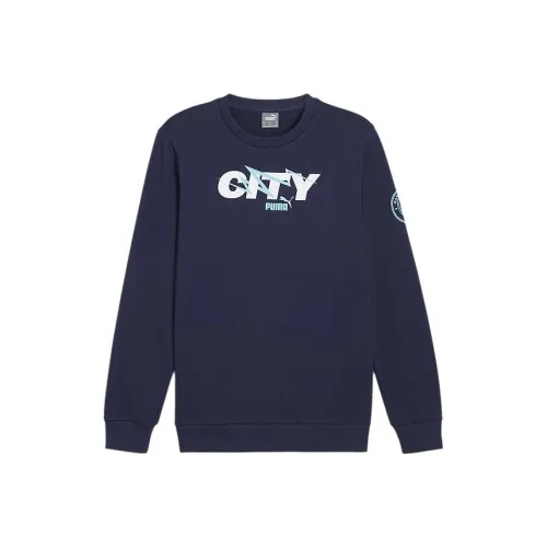 PUMA MCFC Толстовка Мужской Темно-Синий