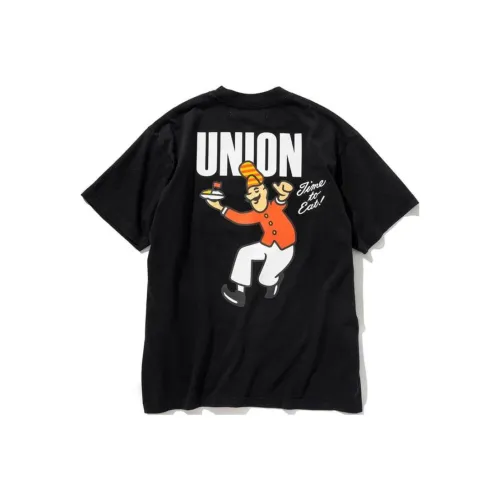 Union Curry Up Collaboration Черная Унисекс Футболка