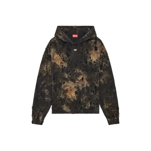 DIESEL Толстовка Мужская Коричневая Черная