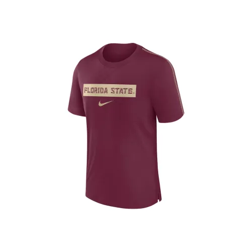 nike Dri Fit College Florida State Seminoles Sideline Игрок T-рубашка Мужская Гранатовая