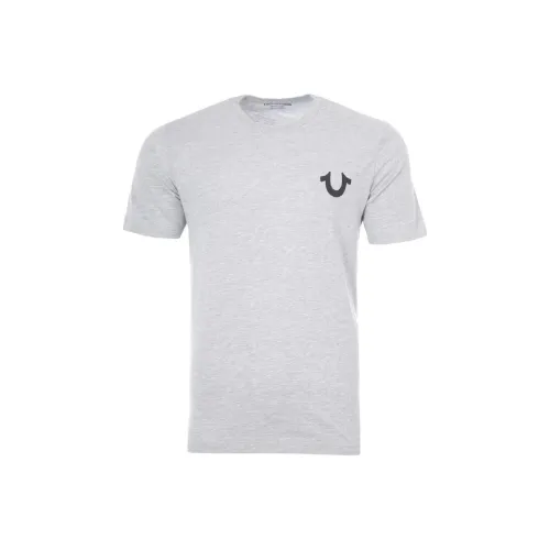 TRUE RELIGION T Рубашка Мужская Серого цвета