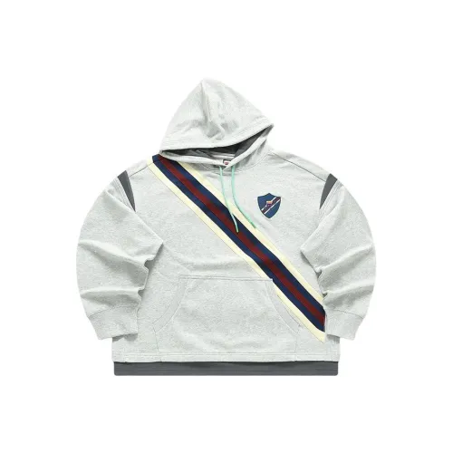 FILA FUSION x FACETASM Толстовка Мужской Серебряный Цветочный Дизайн Серый