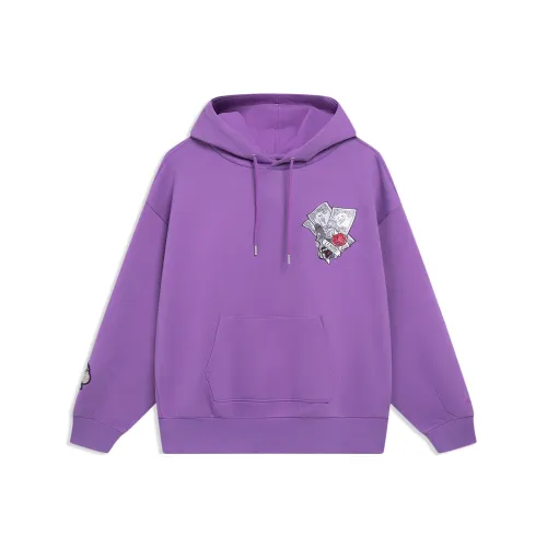 LiNing Ягодный Фиолетовый Унисекс Свитшоты