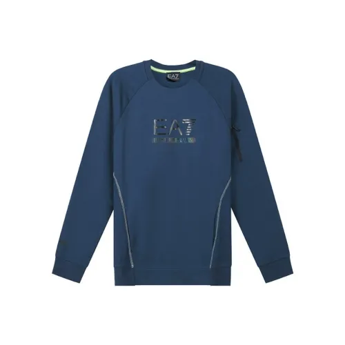 EMPORIO ARMANI EA7 Морской Синий Мужские Свитшоты