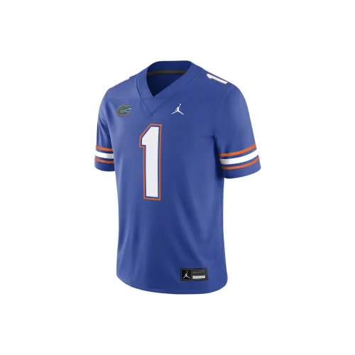 Jordan FLORIDA GATORS Dri Fit COLLEGE Game Jersey T-Shirt Men's Blue Джордан FLORIDA GATORS Dri Fit COLLEGE Game Джерси Т-Рубашка Мужская Синяя