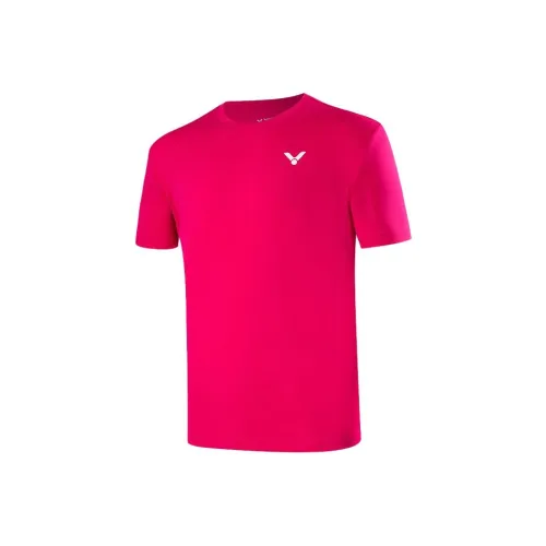 VICTOR Розово-красные унисекс футболки