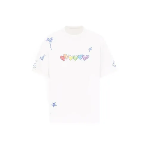 YLDP Белая унисекс футболка