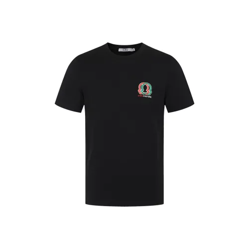 C'N'C Rhythm Party Series Осенне-зимние Короткие Рубашки с Коротким Рукавом для Мужчин