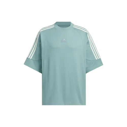 Adidas 3 Stripes T-Shirt Унисекс Asphalt Gray