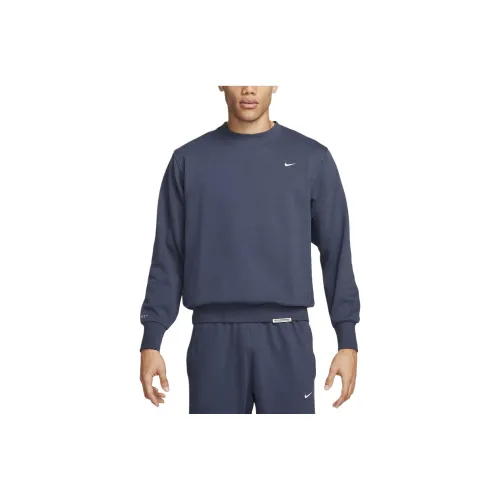 nike Dri Fit Crew Баскетбольный топ Толстовка Мужской Грозовый синий
