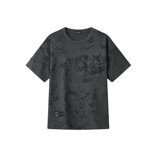 PEACEBIRD MEN Темно-серый 1 Мужская T-рубашка