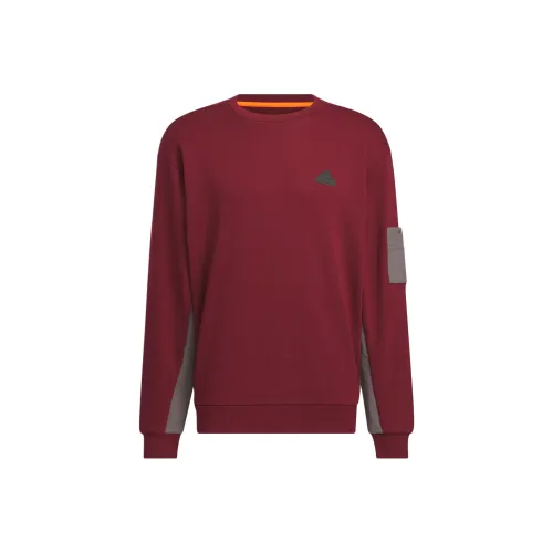 Adidas CITY ESCAPE Blocking Толстовка Мужская Темно-Красная