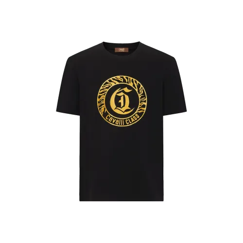 Cavalli Class T Рубашка Мужская Черная