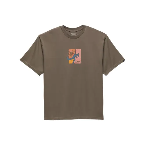 Vans Стиль Позиционирование Guy T Рубашка Мужская Коричневая