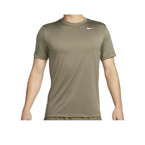 Nike Оливково-зеленые Мужские T-рубашки