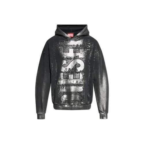 DIESEL Черные Мужские Свитшоты