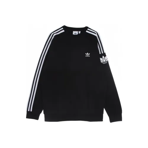 ADIDAS ORIGINALS 3D Фольга 3 Stripes Свитшот Японская версия Мужской Черный