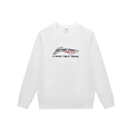 LiNing Table Tennis Series Толстовка Унисекс Стандартный Белый