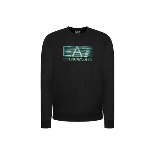 EMPORIO ARMANI EA7 Черные Мужские Свитшоты