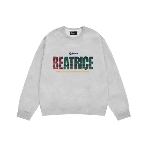 PAULASARA Круглый вырез Свитшот Унисекс Овсяный Серый