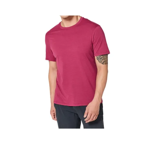 lululemon Somatic Aero T Рубашка Мужская Фуксия