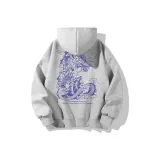 Серый, с капюшоном